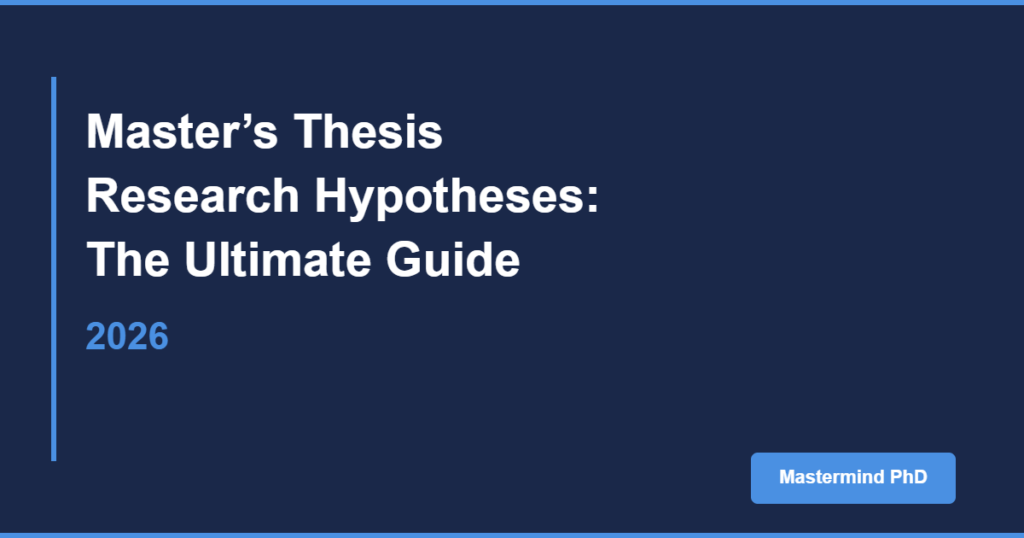master's thesis hypotheses
