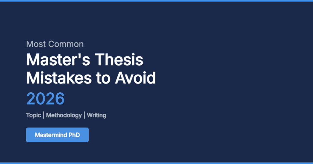 master's thesis mistakes