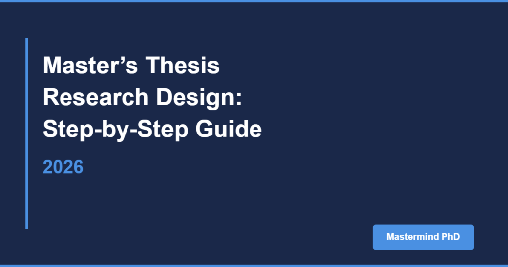 master's thesis research design