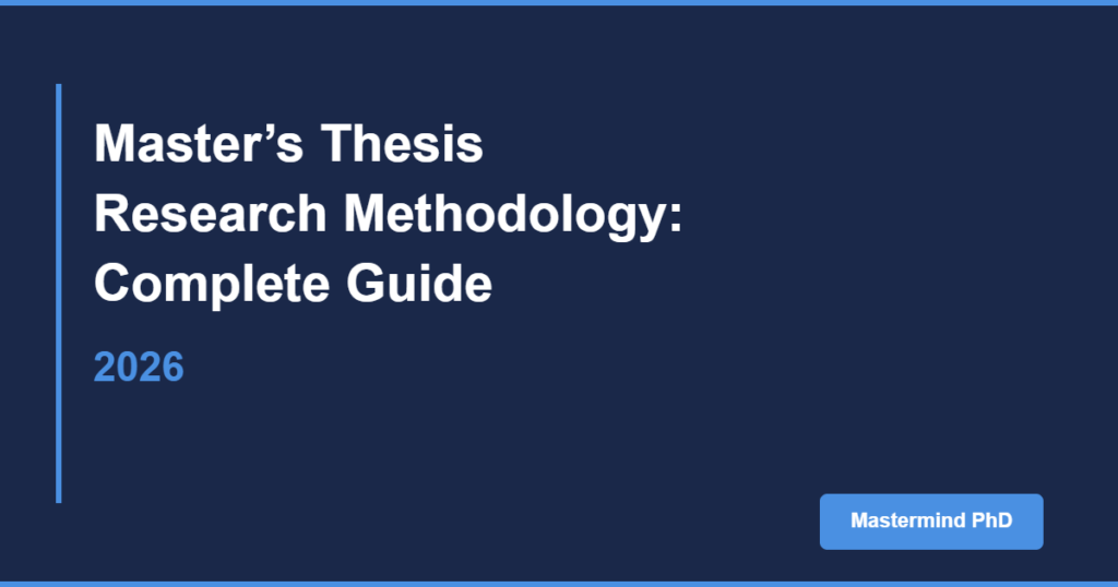 master's thesis research methodology