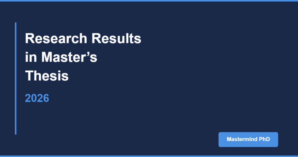 master's thesis research results