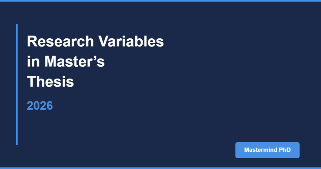 master's thesis research variables