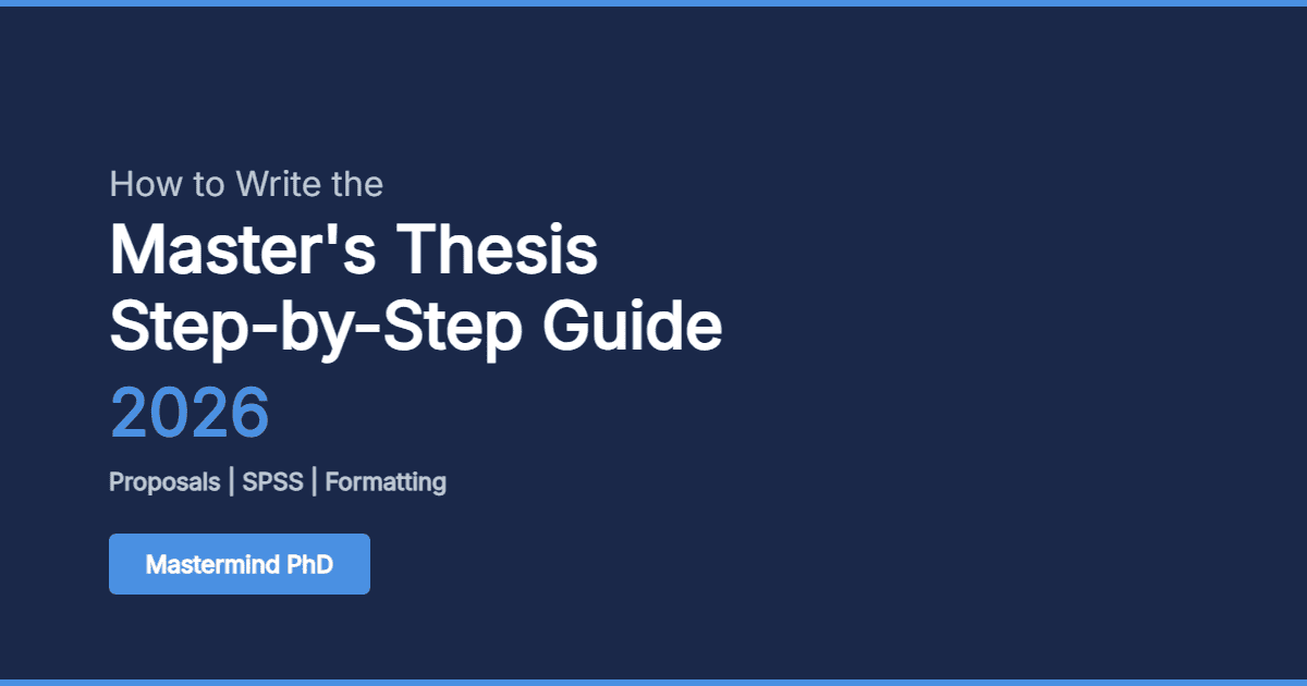 steps to write a master's thesis